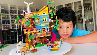 Lego Friends Treehouse 41703 Unboxing and Review [upl. by Sokin]