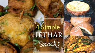 4 Simple Ifthar snacks I omelette cheese baji l Kaya Pola I Kozhi Kaal I Stuffed Bun [upl. by Redman]