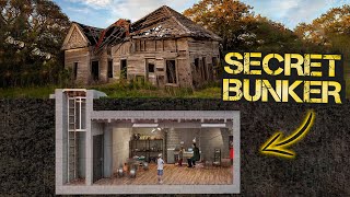 Threeyear timelapse of building a secret bunker and renovating an abandoned homestead [upl. by Ayifas]