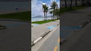 Pedalando na ciclovia com essa vista 🫶🏽 guaruja guarujavibes [upl. by Ammamaria325]