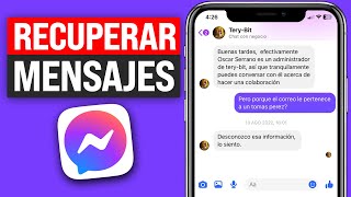 Cómo RECUPERAR CONVERSACIONES BORRADAS de Facebook MESSENGER 2024 [upl. by Yendys]