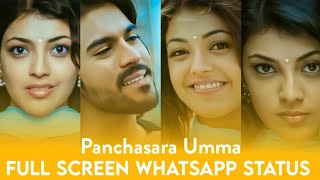 Panchasara umma Dheera Part 1 Ramcharan  Kajal Agarwal HD Whatsapp Status [upl. by Esmerelda]