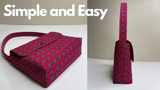 How to Sew a Hand Bag Simple and So Fast  Easy DIY AmyGDIY [upl. by Rema894]