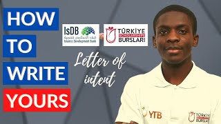 How to write a good Letter of Intent for Turkiye Burslari [upl. by Stanton336]