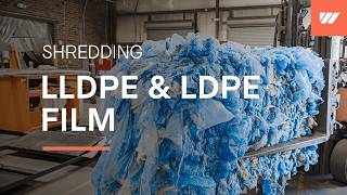 LLDPE and LDPE Film Shredded with a WEIMA Shredder [upl. by Eanerb]