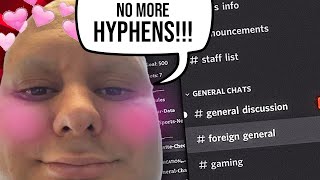 How to get rid of Hyphens in Discord [upl. by Davidoff]