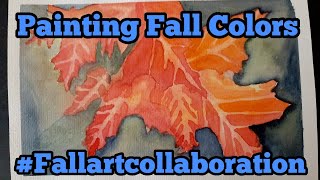 Painting Fall Colors Fallartcollaboration [upl. by Ahseral]