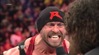 Mick Foley confronts Ryback Raw April 22 2013 [upl. by Darmit]