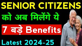 Senior Citizens Income Tax ITR amp Benefits 202425  Senior Citizen Special Tax Benefits [upl. by Callean]