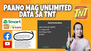 PAANO MAG UNLIMITED DATA SA TNT [upl. by Amisoc]