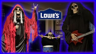 UNBOXING 3 REAPER BAND MEMBERS  Lowes 2024 Halloween Animatronic Reaper Band Review [upl. by Cleland510]