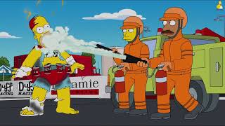 The Simpsons  Sky Police Homer Becomes Duffman Funny Simpsons Clips [upl. by Urba406]