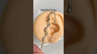 How to wear our helix hook earring jewellery earrings accessories fyp [upl. by Huskamp]