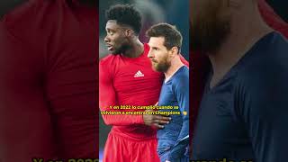 ⭐️¡Choque de estrellas ¡MESSI Y ALPHONSO DAVIES intercambiaron camisetas🔥 shorts tudn [upl. by Onaicilef52]