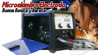 Soldadora Inverter BERGEN Micro alambre y Electrodo 130 amps SBM130 [upl. by Auqined]