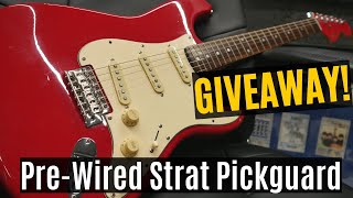 How To Install A Prewired Pickguard Fender Squier Strat [upl. by Joya]