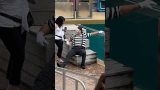 Smooth operator has secret admirer 😂👏 tom mime seaworld antics seaworldmime funny comedy [upl. by Aurie]