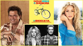 Carlos Vives ft Shakira  La Bicicleta LetraLyrics with English Translation [upl. by Notanhoj]