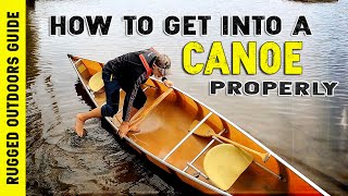 How to Get Into a Canoe Properly [upl. by Netta]