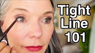 How to Tightline  SUPER EASY Technique and Best Products to LIFT and DEFINE your eyes Over 50 [upl. by Kellda]