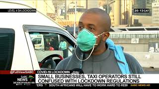 COVID19 Lockdown  Small Businesses taxi operators still confused with lockdown regulations [upl. by Lenuahs31]