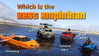 GTA V Best Amphibious Land Vehicle  Stromberg APC Blazer Aqua Technical Aqua [upl. by Marthe261]