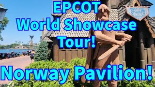 EPCOT World Showcase Tour Norway Pavilion [upl. by Onitsirc]