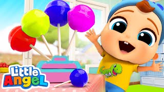 Lollipop Song  Little Angel Kids Songs amp Nursery Rhymes [upl. by Schapira]