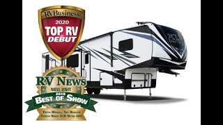 2020 XLR NITRO 407 amp 405 Front Kitchen Toy Hauler Fifth Wheel  Couchs RV Nation a RV Review Tours [upl. by Ilanos497]