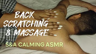 Soothing Back scratching amp massage ASMR makes you feel comfortable ASMR [upl. by Ahsita]