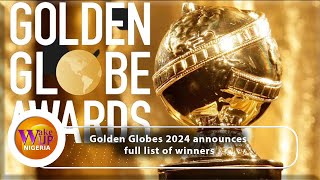 Golden Globes 2024 Full list Of Winners Revealed [upl. by Ermin]