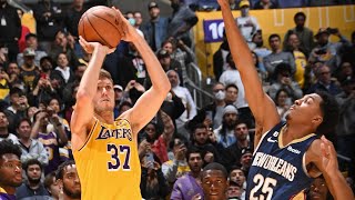 Matt Ryan hits buzzerbeating 3pointer with 8 seconds left to send Lakers Pelicans to OT [upl. by Haskel]