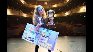 Lisa Ostermann grote winnaar BNNVARA Leids Cabaret Festival finale 2020  wwwleidseglibbernl [upl. by Nauwaj173]