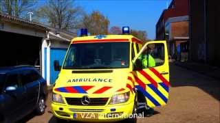 Licht en geluidsshowtje ambulance VZA International [upl. by Ayokahs]