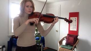 Bow warm up for clean string crossing and beautiful sound [upl. by Annid608]