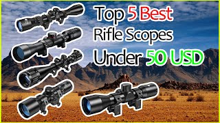 Top 5 Best Amazon Rifle Scopes Under 50 Dollars  Buying Guide [upl. by Elyrad285]