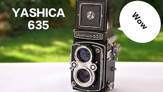 Yashica635 TLR 120mm Medium and 35mm Film Camera  vintagecamera [upl. by Cowie209]