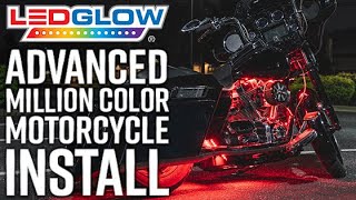 LEDGlow  How to Install An Advanced Million Color LED Motorcycle Lighting Kit [upl. by Bow]