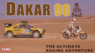 ParisDakar Rally 1990  Peugeot dominate the Dakar [upl. by Suolhcin940]