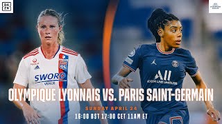 Olympique Lyonnais vs PSG  Demifinale Aller De LUEFA Womens Champions League [upl. by Artened]