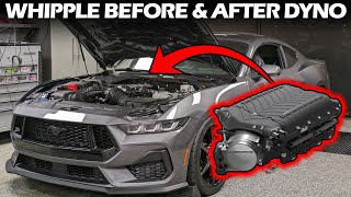 2024 Mustang GT Whipple Install  Before and After Dyno Numbers [upl. by Reerg]