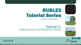 RUSLE2 for Ontario  Module 1  Installing RUSLE2 for Ontario on Your Computer [upl. by Deb902]