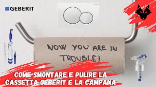 Come smontare e pulire la cassetta e la campana della geberit [upl. by Eltotsira97]