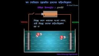 Electrolysis of Brine  Animated Mechanism Bengali Version [upl. by Sally]