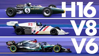 The Incredible Evolution of Formula 1 Engines  Track Evolution [upl. by Elynad]