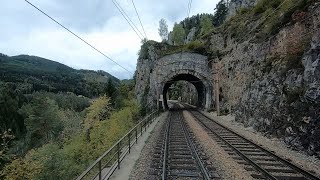 Driver’s Eye View of Austria’s legendary “Semmering Railway” – Payerbach to to Mürzzuschlag [upl. by Garber]