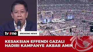 Pendapat Effendi Gazali Terkait Kampanye Akbar AMIN di JIS  Breaking News tvOne [upl. by Irma820]