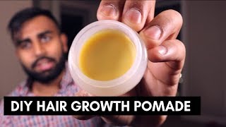 HOW TO MAKE YOUR OWN POMADE AT HOME DIY HAIR GROWTH POMADE [upl. by Aubine469]