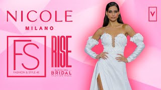 Nicole Milano Bridal Spring 2024  Barcelona Bridal Fashion Week FASHION amp STYLE TV [upl. by Pomeroy563]