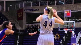 Evansville vs UNI Womens Basketball  Jan 10 2014  Stephanie Davison score 2 [upl. by Eudora]